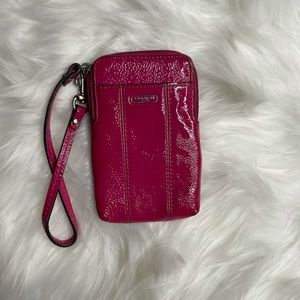 Coach Magenta Wristlet